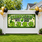 Funny 50th Birthday Banner, Shamrockin Into 50 Party Sign, Irish Photo Backdrop