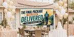 Delivery Driver Retirement Banner, Final Package Delivery Retirement Party Decor