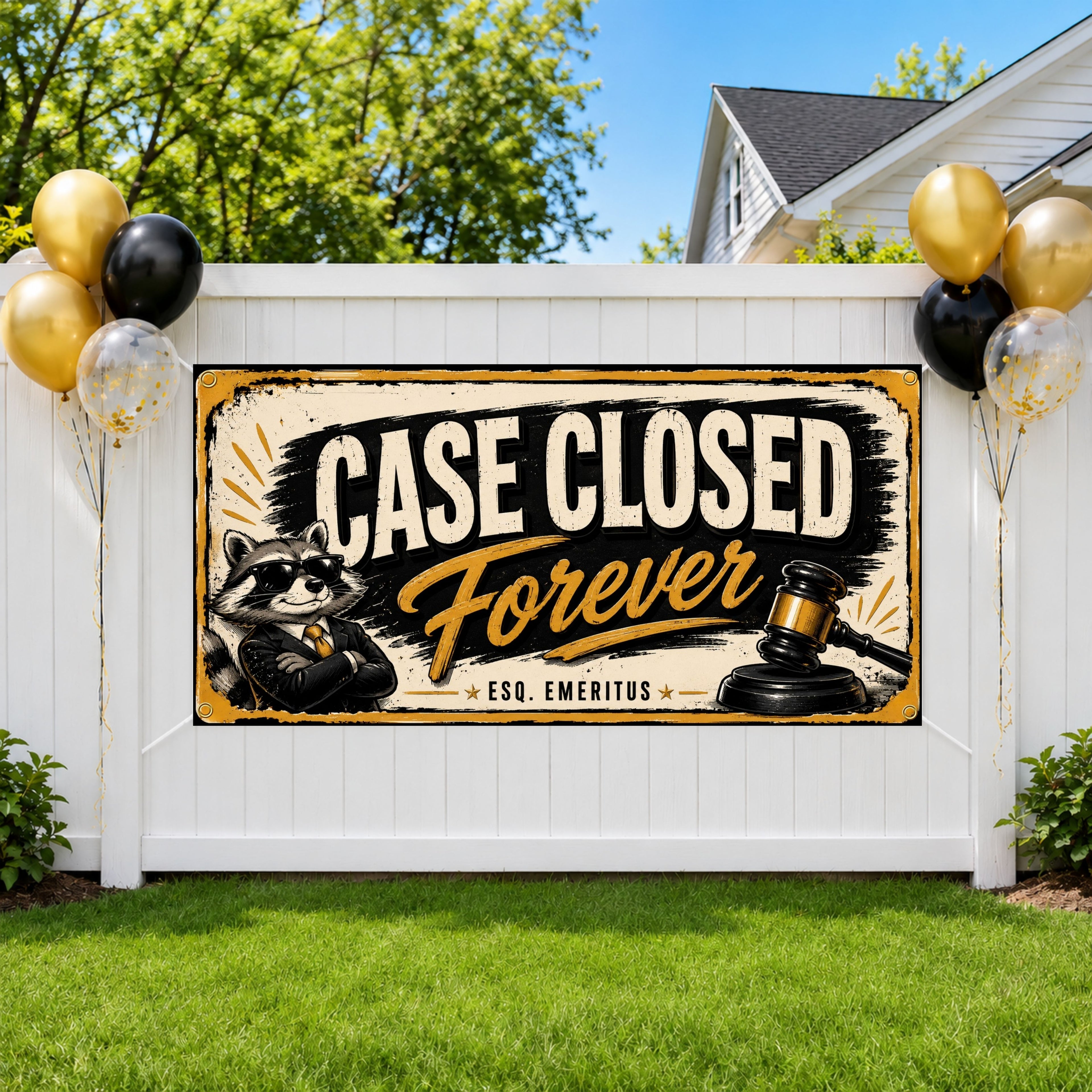 Case Closed Raccoon Banner