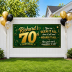 Funny 70th Birthday Banner, Richard Party Sign, Mens Backdrop