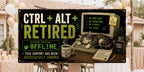 Funny IT Retirement Banner | CTRL+ALT+RETIRED Retirement Party Banner