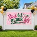 30th Birthday Banner, Martini Party Sign, Women Photo Back Drop
