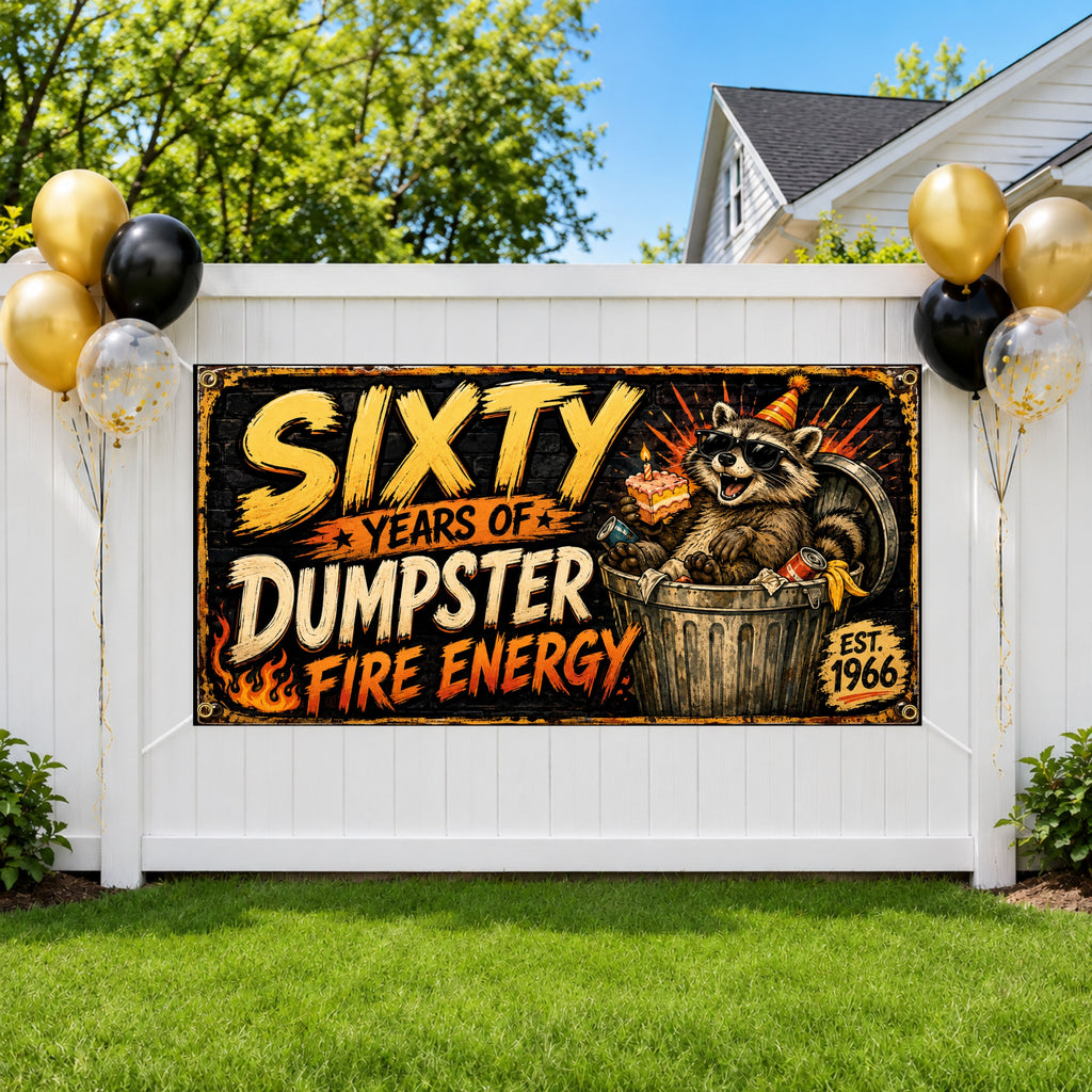 60th Raccoon Fire Banner