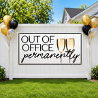 Funny Retirement Banner, Coworker Farewell Sign, Office Party Signs