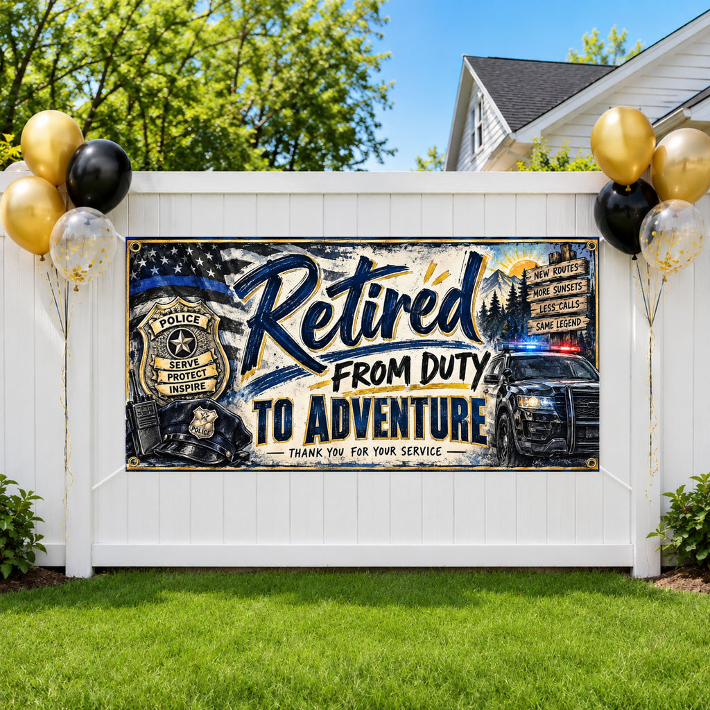 Police Adventures Retirement Banner
