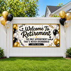Retirement Party Banner, Funny Retirement Sign, Custom Photo Backdrop