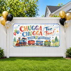 Train 2nd Birthday Banner
