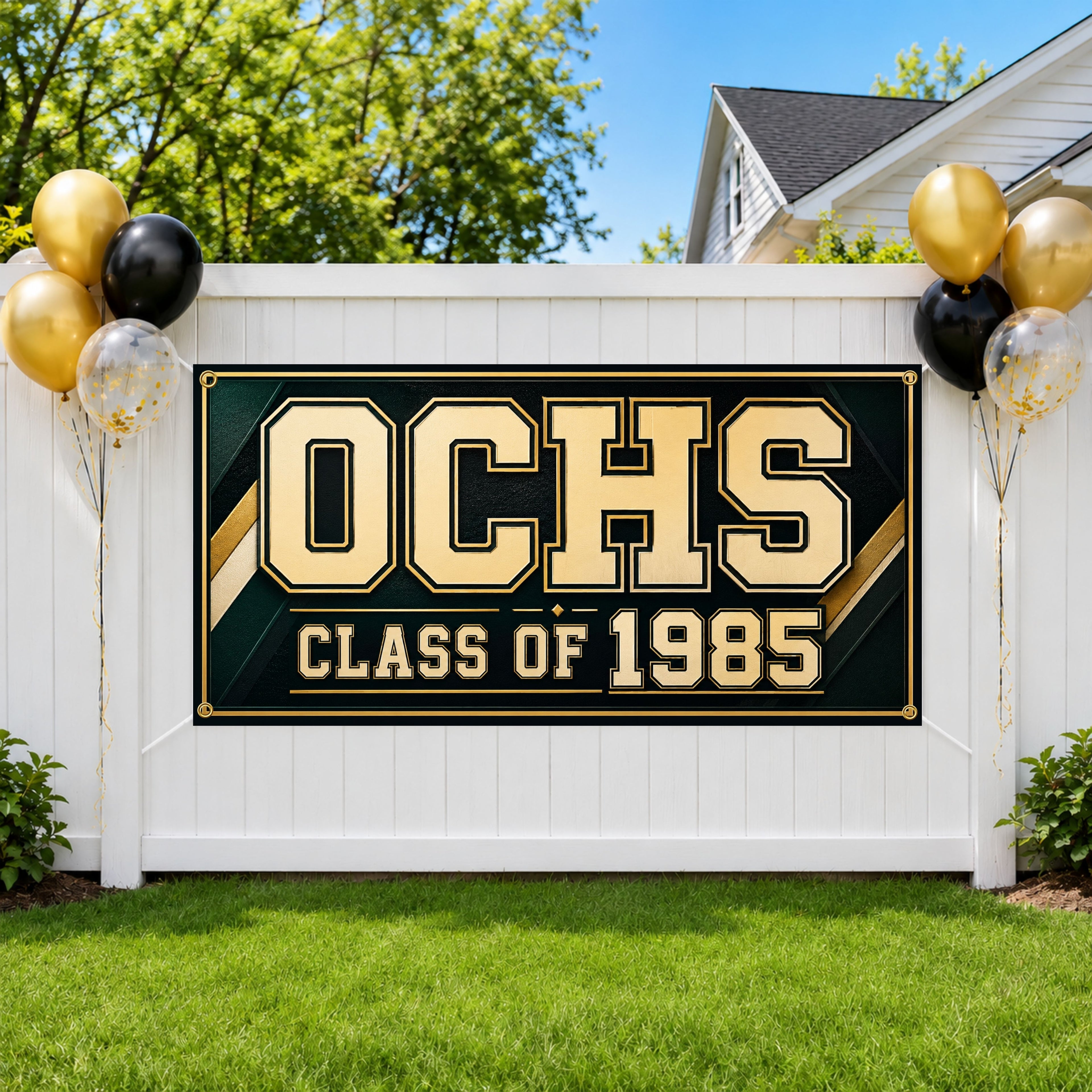 Class of Banner, High School or College Reunion Backdrop, Custom Alumni Sign