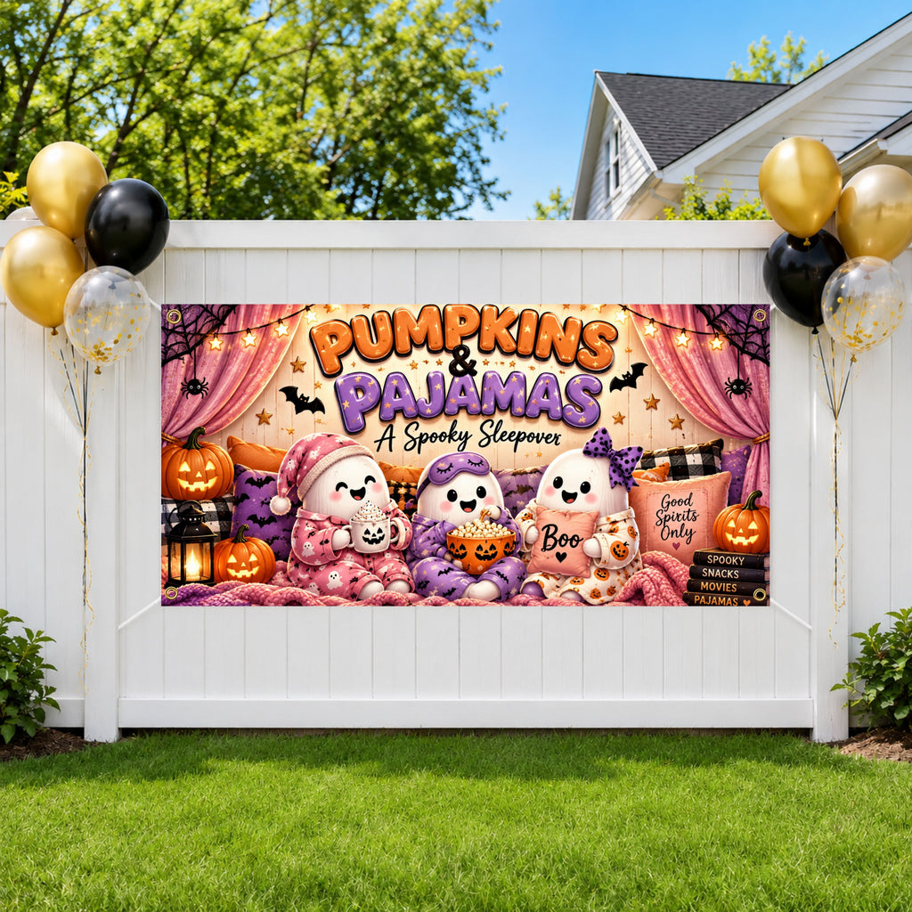 Pumpkin Pajama Party Banner