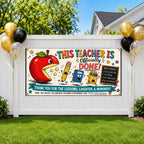 Teacher Retirement Banner, Funny Retirement Sign, Classroom Farewell Decor