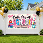 Last Day of School Retirement Banner, Teacher Party Sign, Farewell Decor