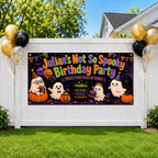 Halloween Birthday Banner, Custom Ghost Party Backdrop, Not So Spooky 1st Birthday Sign
