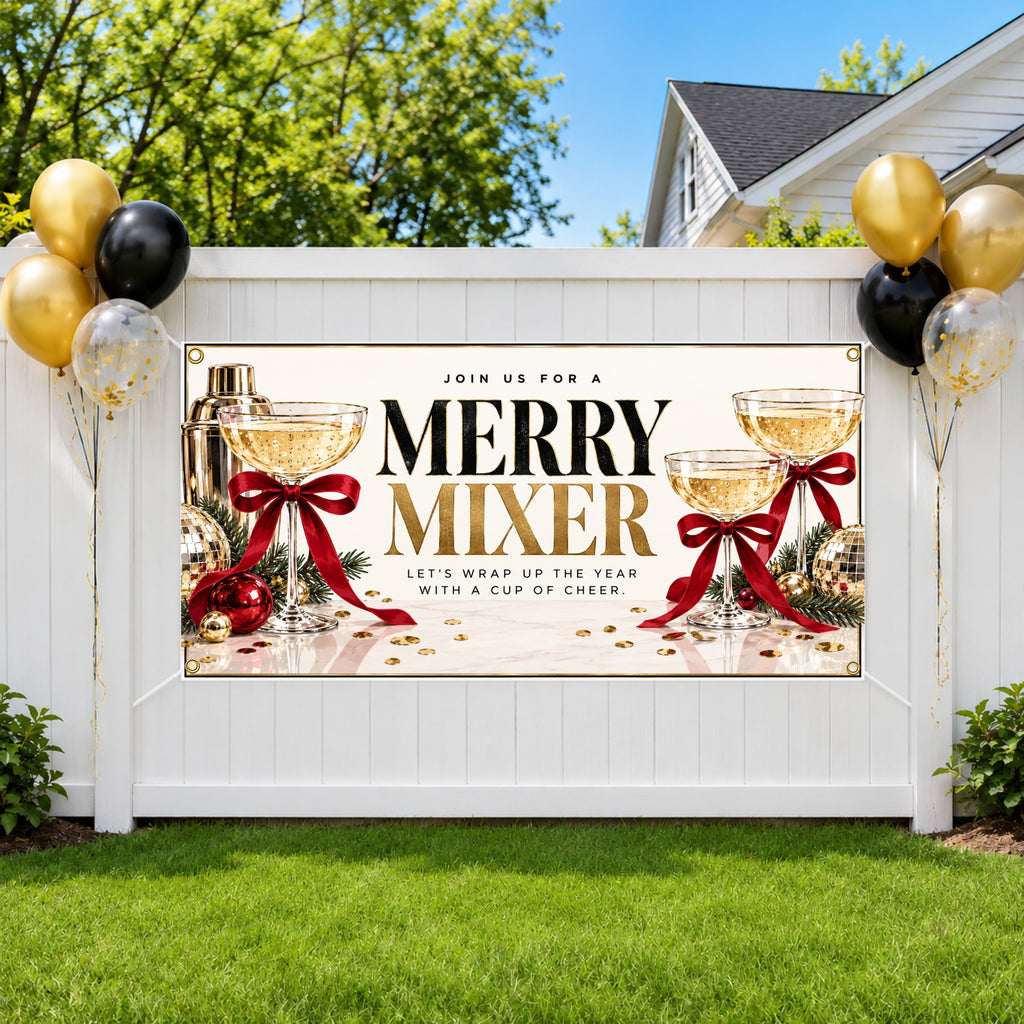 Merry Mixer Holiday Banner