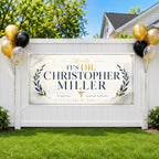 Doctor Graduation Banner, Personalized PhD Grad Sign, Custom Name Backdrop