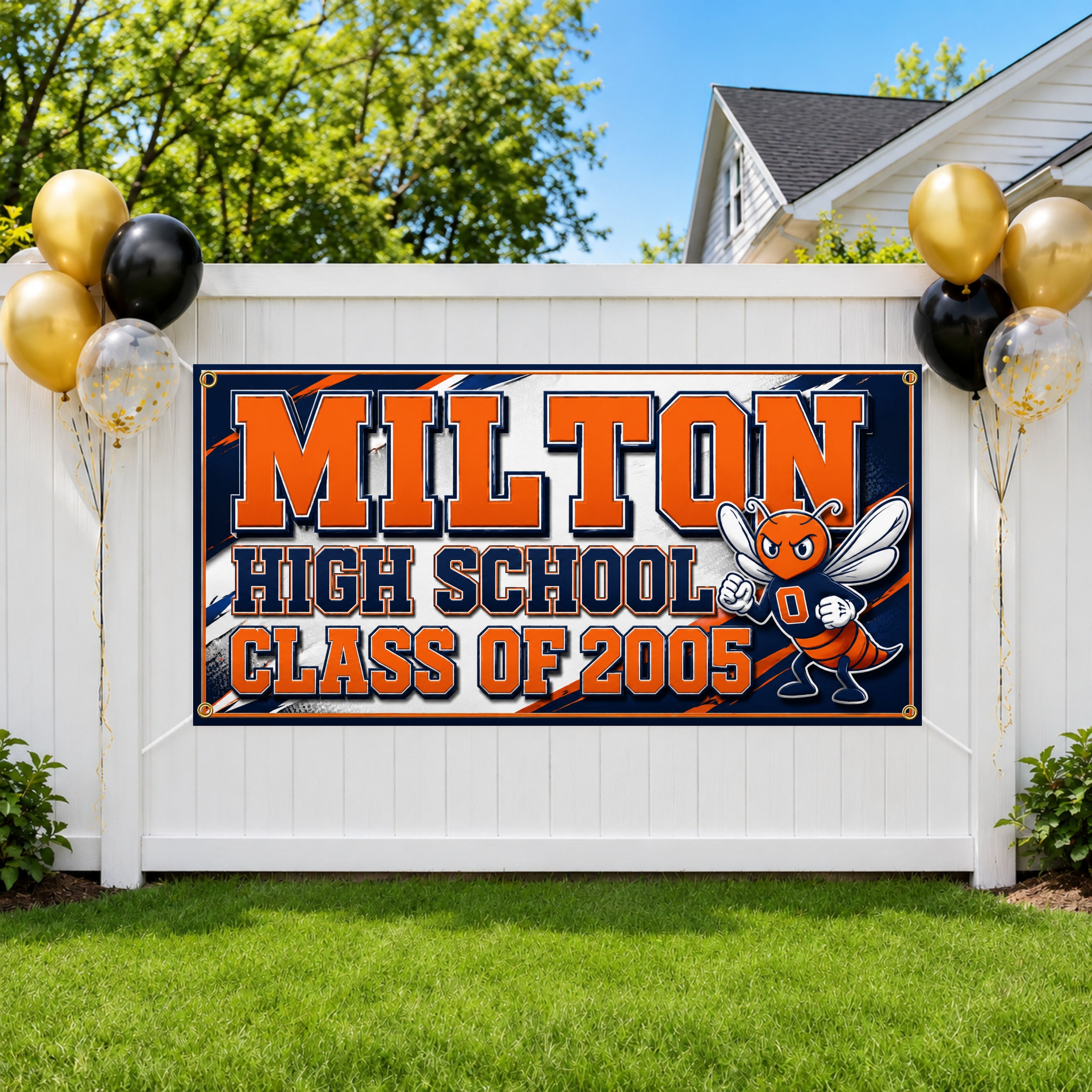 Hornet Reunion Banner, High School Reunion Sign, Alumni Photo Backdrop