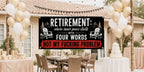 Funny Retirement Banner | Inner Peace Starts with Four Words Not My Problem