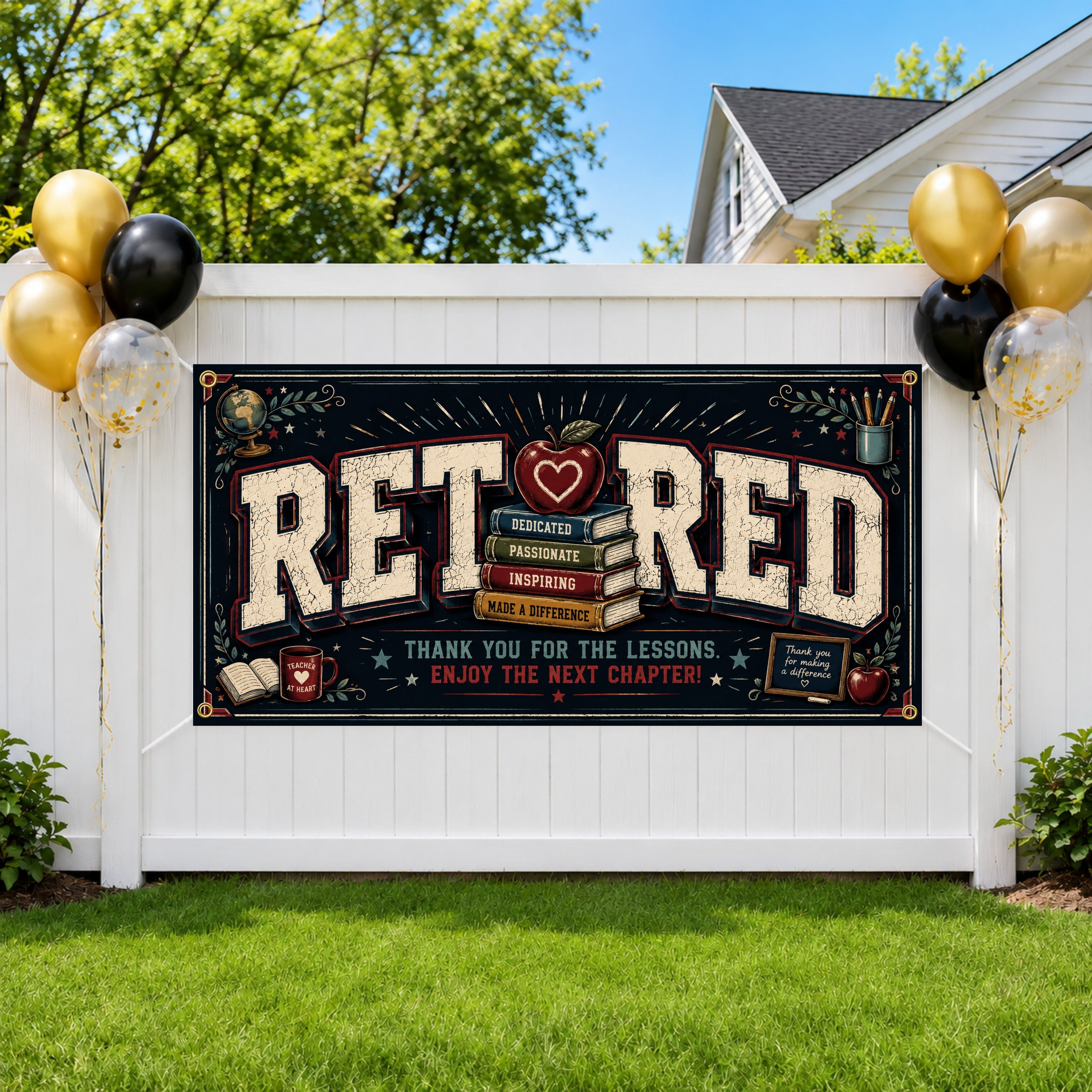 Teacher Retirement Party Banner