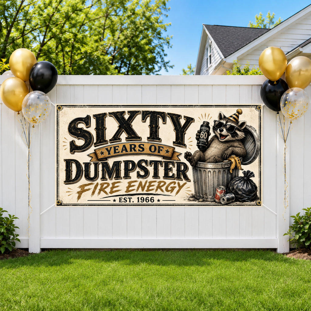 60th Dumpster Fire Banner