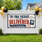 Funny Retirement Banner, Personalized Retirement Party Sign, Postal Worker