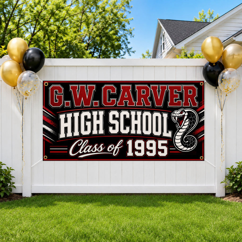 High School Reunion Banner, 30th Class Reunion Sign, Alumni Backdrop