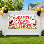 Ladybug 3rd Birthday Banner