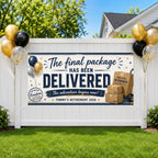 Funny Retirement Banner, Personalized Retirement Party Sign, Farewell Backdrop