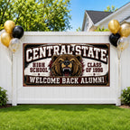Bear Reunion Banner, High School Reunion Sign, Alumni Photo Backdrop