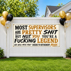 Supervisor Retirement Banner, Funny Boss Farewell Sign, Office Decor