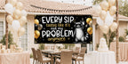 Funny Retirement Banner, It’s Not My Problem Anymore Retirement Party Decor, Coworker Farewell