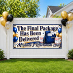 Retirement Party Banner, Final Package Delivered Sign, 2026 Backdrop