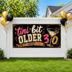 30th Birthday Banner, Martini Party Sign, Women Photo Backdrop