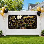 Funny Retirement Banner, Funny Retirement Banner, Coworker Backdrop
