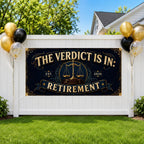 Judge Retirement Banner, Retirement Party Sign, Courtroom Farewell Decor