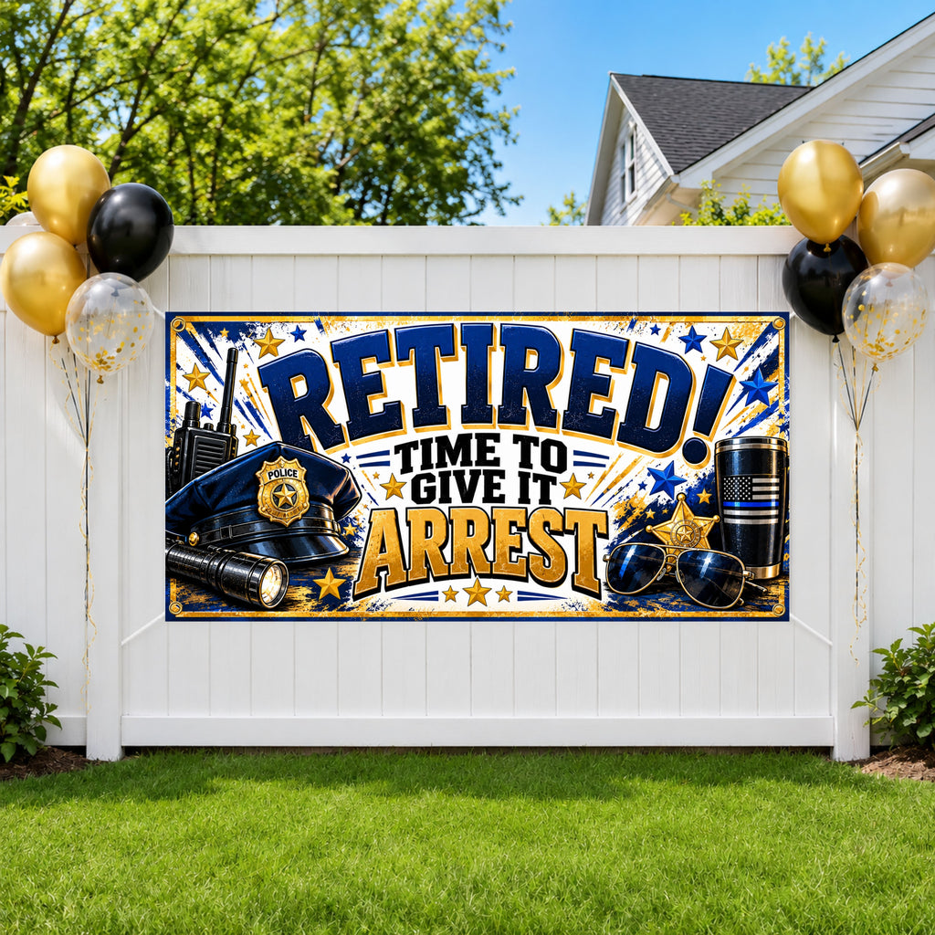 Give It Arrest Retirement Banner