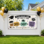 Funny Graduation Banner, Graduate Party Sign, Coffee ChatGPT Backdrop