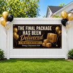 Retirement Party Banner, Funny Retirement Sign, Personalized Backdrop