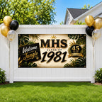 Jungle Reunion Banner, Class Reunion Sign, Alumni Photo Backdrop