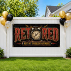 Funny Retirement Banner, Coworker Farewell Sign, Office Party Backdrop