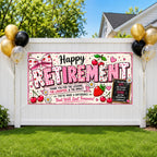 Teacher Retirement Banner, Retirement Party Sign, Cherry Classroom Decor