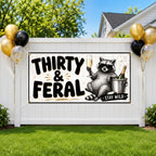 Raccoon 30th Birthday Banner