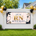 RN Graduation Banner, Nurse Grad Party Sign, Nursing Photo Backdrop