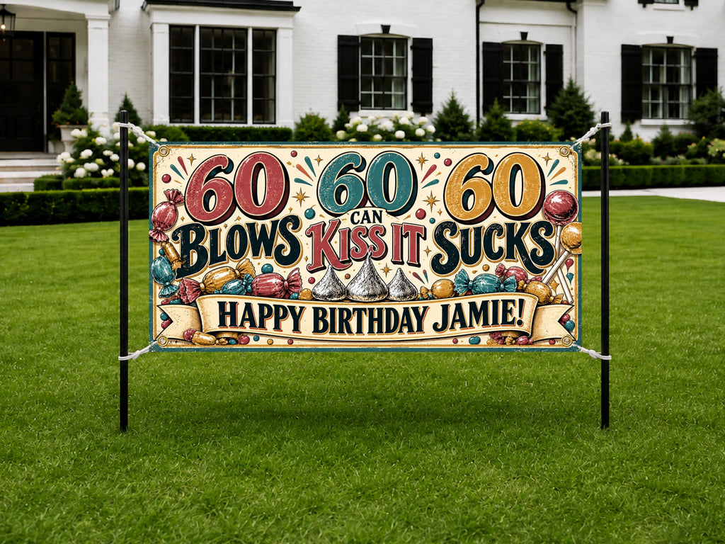 60 Blows Kiss It Banner