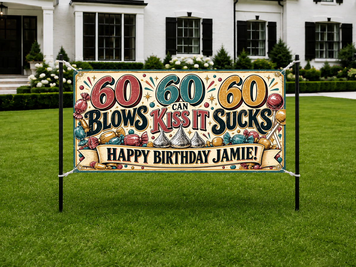 60 Blows Kiss It Banner