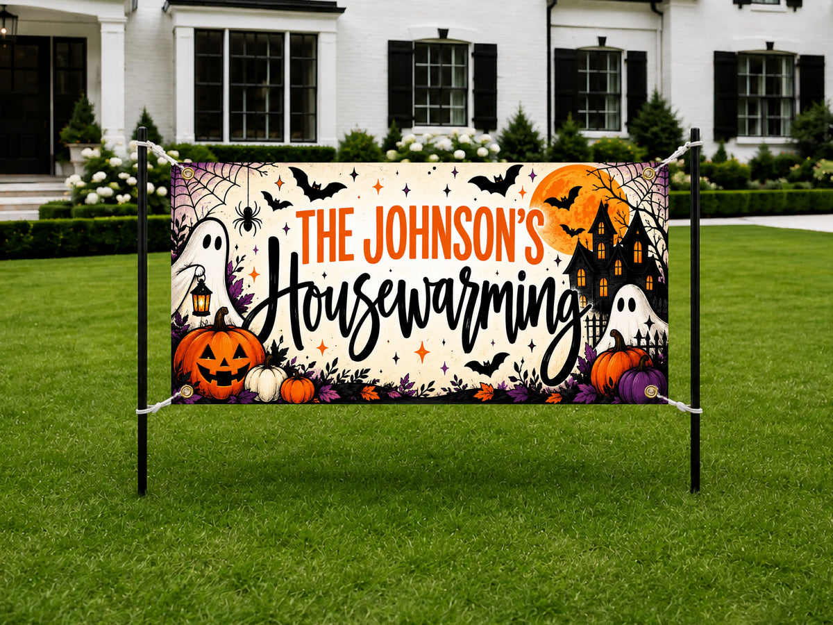 Halloween Housewarming Party Banner