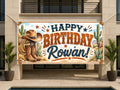 Cowboy Western Birthday Banner