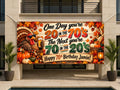 Turkey 70s Throwback Birthday Banner