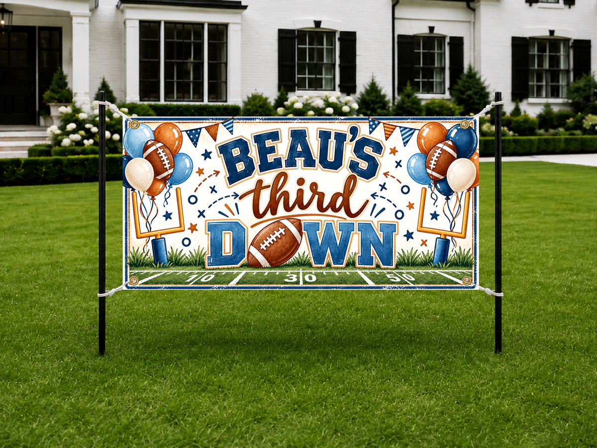 Third Down Football Banner