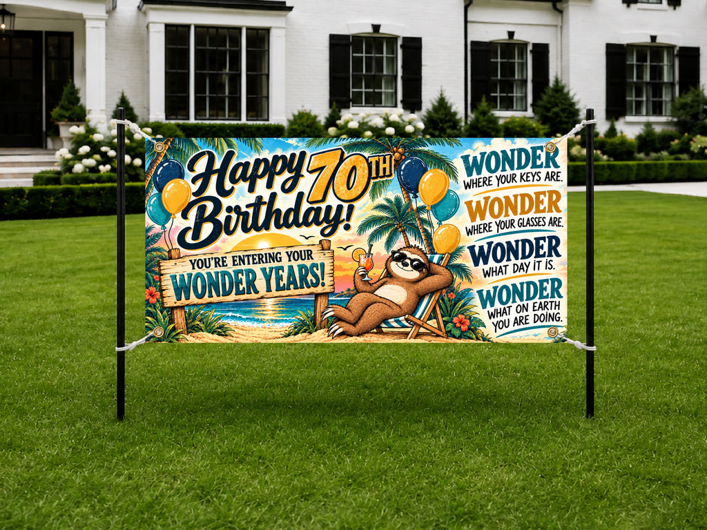 Wonder Years Sloth 70th Banner