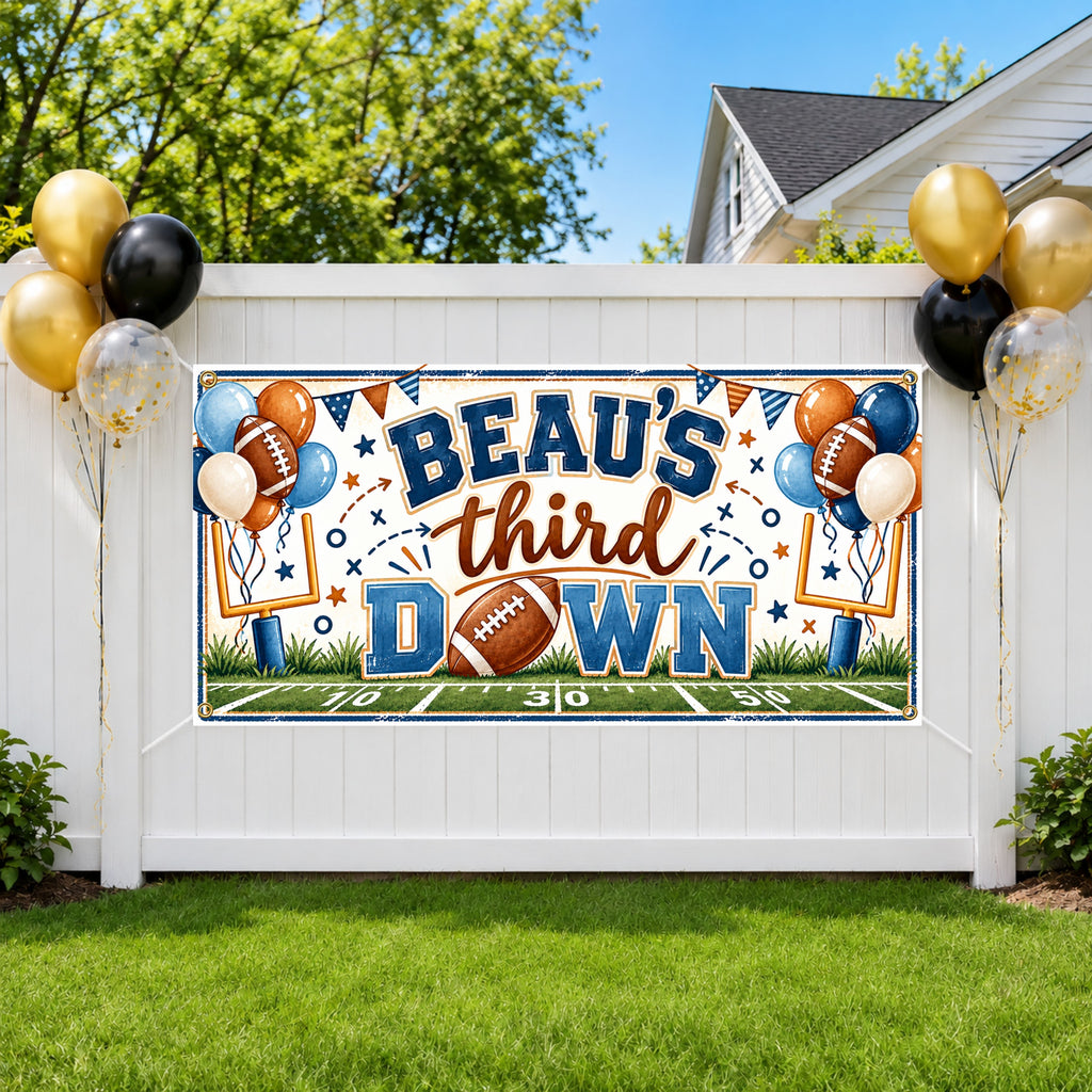 Third Down Football Banner