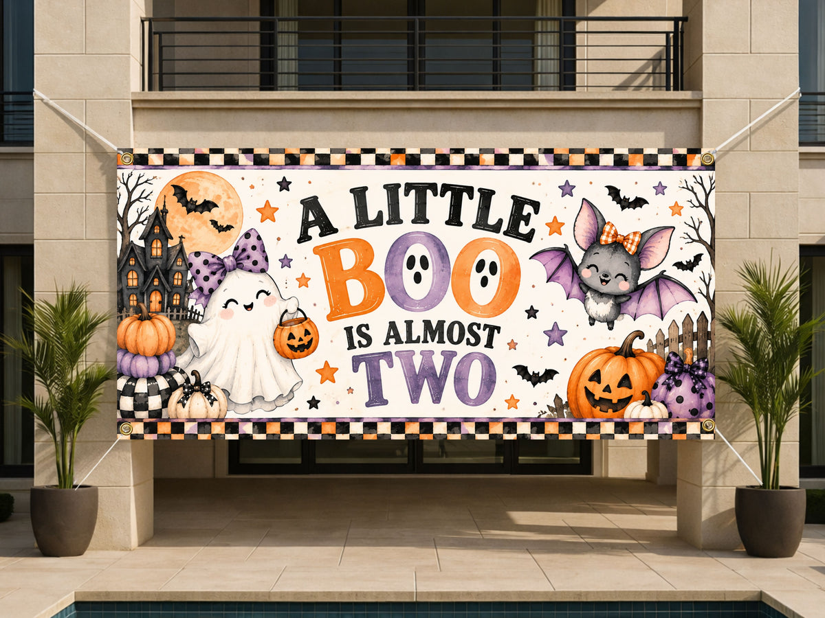 2nd Halloween Birthday Banner